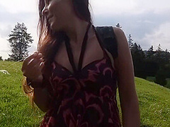 Discovery Fun And Sex In Swiss Mountains # Up Dress No Panties