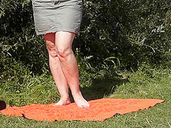 Wild Beach Nudist Milf Masturbates Pussy Random Passerby Watches Jerk Off Cock Both Get Orgasm