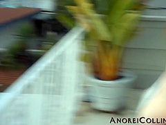 Anorei Collins - White Dress On Balcony
