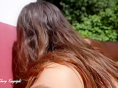 I Show Off And I Get Fucked Outside By A Voyeur With A Very Big Cock