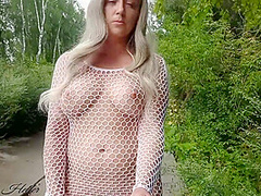Lustful Natasha Is Walking In The City!