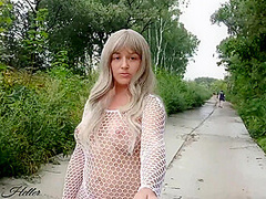 Lustful Natasha Is Walking In The City!