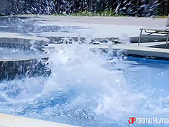 Hotly Fucks With Big Dicked Guy Next To Her Girlfriend With Charles Dera And August Ames