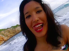 Am Strand Gestrippt Und Gefickt