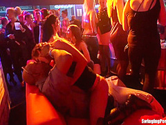 Blonde Party Chick Gets Fucked In Club