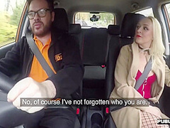 Big Ass Scot Publicly Riding Driving Instructor With Amber Deen And Ryan Ryder