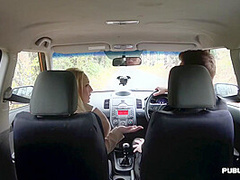 Big Ass Scot Publicly Riding Driving Instructor With Amber Deen And Ryan Ryder