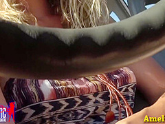 Sex In The Car With Strangers With Amelie Lei