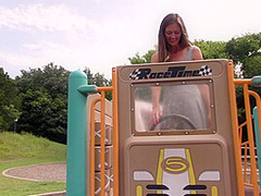 Hairy Mom Playing With Herself At A Public Playground - MatureNL