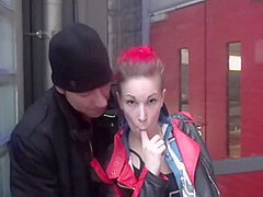 German Hot Public Birthday Threesome Dating - Sunny Sin And Jason Steel