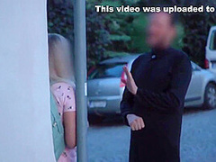 Pulled Euro Sucks Priest In Confessional Van