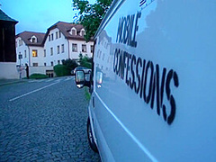 Pulled Euro Sucks Priest In Confessional Van