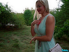 Lily Joy & Martin Gun in Blonde Fucked Behind Train Station - FakeHub