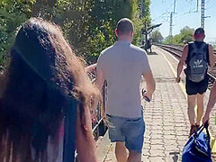 Katty West And Oliver Strelly In Pick Up Young Girl & Make Gang Bang Orgy On The Beach 1