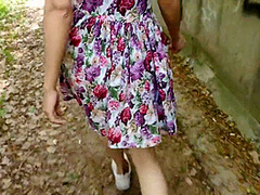 Public Blowjob From A Beauty In A Dress Showed Itself!