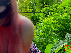 Pussy Loves To Suck Cock In The Garden - Soboyandsogirl