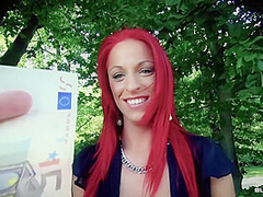 Wild German Redhead Enjoys Public Exposure And Hardcore Car Fuck With Lana Vegas