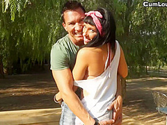 Marco Banderas And Suhaila Hard In Busty Spanish Brunette Sucks A Cock In The Park
