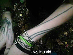 Public Blow-job With Totally Tattooed And Pierced Bitch!