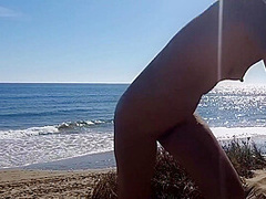 Nudist Beach Fun And Sexy Pee In Public