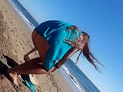 Nudist Beach Fun And Sexy Pee In Public