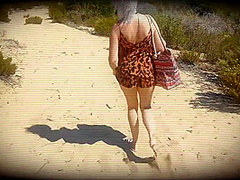 Dia De Playa Perfecto. Calientes Y Al Sol