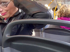 Two Hot German Blondes Doing Good In A Public Bus