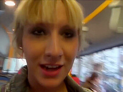 Two Hot German Blondes Doing Good In A Public Bus