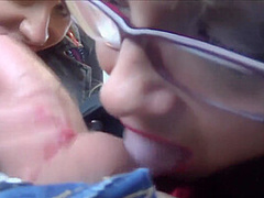 Two Hot German Blondes Doing Good In A Public Bus