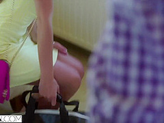 Beautiful Stefany Has Passionate Affair On Road Trip