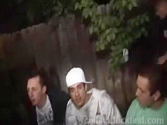 Amateur coed trio sluts suck on dick