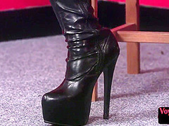 British cfnm voyeur watching wanker while teasing ass