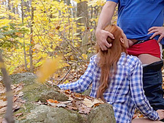 Redhead Suck And Fuck In The Great Outdoors