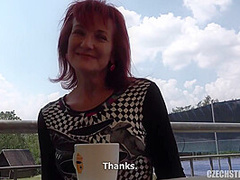 Ginger Czech Milf Agrees To Fuck With Me For Money