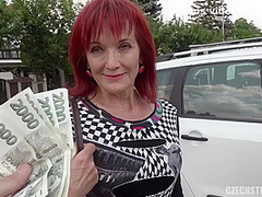 Ginger Czech Milf Agrees To Fuck With Me For Money