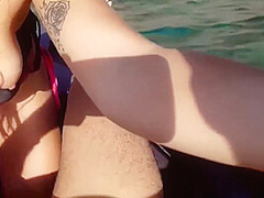 Chica Caliente Perfecta Paja Y Cum Trago En Barco
