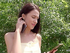 Skinny Teen Rough With German Scout And Alyssa Bounty