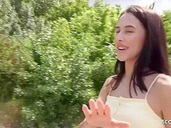 Skinny Teen Rough With German Scout And Alyssa Bounty