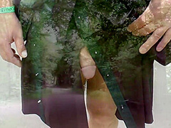 Hot Blond Flashing And Fucking Outdoors
