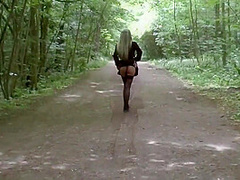 Hot Blond Flashing And Fucking Outdoors