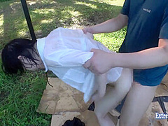 Yokomiya Nanami Gets Rough Sex Outdoors Slapped And Piston Perverted Action In Public New For Dec
