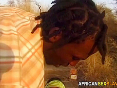 Public outdoor african ebony BDSM hardcore domination