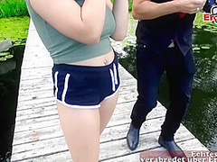 German ***natural boobs teen Street Flirt and pick up