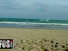 Babe Sucks Erik Everhards Big Cock On The Beach