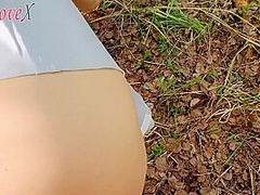 Fucked My Stepsister In The Woods And Cum On Her Juicy Ass! - Anilovex