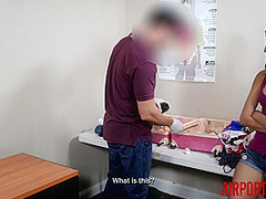 Teen Latina Sophia Leone Strips For Customs Officer And Gets Fucked To Drop Charges