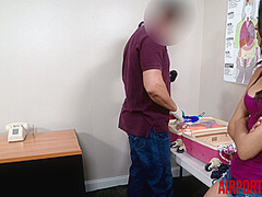 Airportbust - Hispanic Hottie Fucked By Airport Security