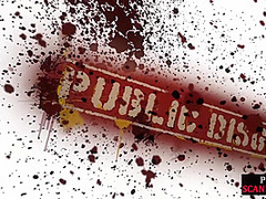 Public slut bound and facefucked outdoors by maledom