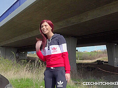 Adam Black & Jessica Red in Horny Redhead Hitchhiker - Porncz