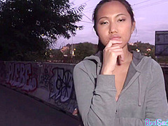 Smallboob Asian beauty pounded for cash before giving head